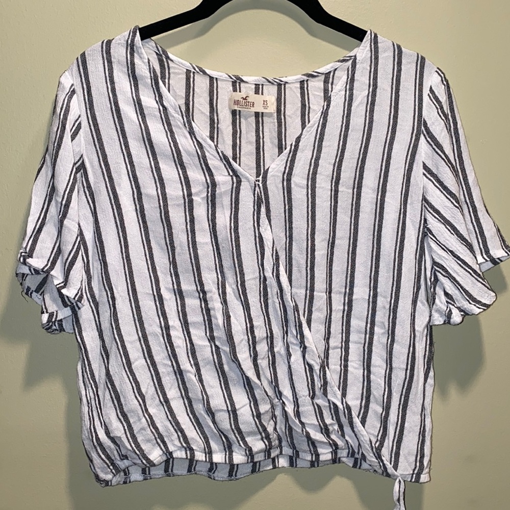 Hollister Striped Blouse Sz: XS
